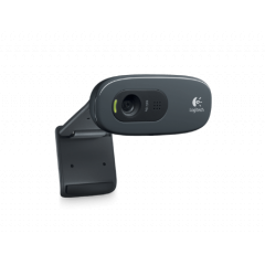 Logitech Webcam C270, Microphone, HD video calling (1280 x 720 pixels), Photos: Up to 3 megapixels (soft. enh.), RightLight, RightSound, USB 2.0, 960-001063, (camera web/веб-камера)