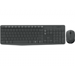 Клавиатура+мышь Logitech MK235 Grey Wireless Combo, Keyboard+Mouse, 920-007948 (set fara fir tastatura+mouse/беспроводной комплект клавиатура+мышь)