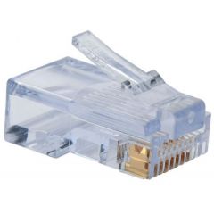 RJ-45 Modular Plug, Cat.5E, Long Type, 30u" Gold plated, 1 psc