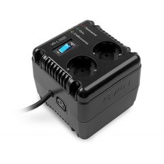 SVEN Automatic Voltage Regulator VR-L1500, 1500VA/500W, Input 184~285V, Output 230V -14/+10%, 1 socket