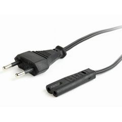 Gembird PC-184-VDE power cord with VDE approval, 1.8m, EU 2 pin input plug (cablu alimentare/кабель питания)