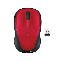Logitech Wireless Mouse M235 Red, USB