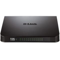 D-Link DES-1024A/E1B L2 Unmanaged Switch with 24 10/100Base-TX ports, 8K Mac address, Auto-sensing, Plastic case (retelistica switch/сетевой коммутатор)