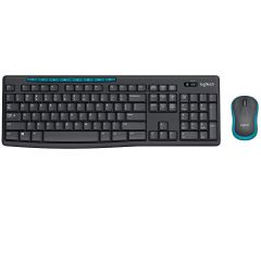 Клавиатура+мышь Logitech Wireless Desktop MK275 Black Wireless Keyboard + Mouse Combo, 2.4 GHz, 920-008535 (set fara fir tastatura+mouse/беспроводной комплект клавиатура+мышь)