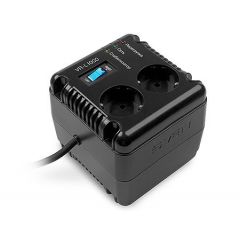 SVEN Automatic Voltage Regulator VR-L1000, 1000VA/320W, Input 184~285V, Output 230V -14/+10%, 1 socket