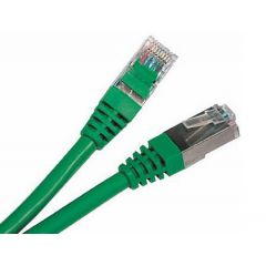 Патчкорд 0.25m Synergy 21 Patch cord RJ45 FTP(F/UTP) CAT5e Green (Телекоммуникационный патчкорд с фольгированным экранированием, литые разъемы, 0.25 м)
