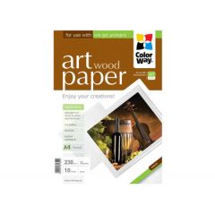 ColorWay Art Wood Glossy Finne Photo Paper, 230g/m2, A4, 10pack