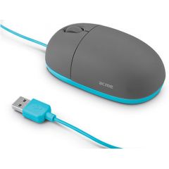 Acme MS11B Cartoon-blue Optical Mouse USB, Grey/Blue, 1000dpi, 1.5m