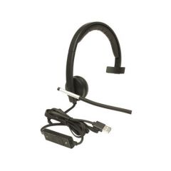 Logitech USB Headset Mono H650e, Headset: 50Hz-10kHz, Microphone: 100Hz-10kHz, 2.5m cable, 981-000514 (casti cu microfon/наушники с микрофоном)