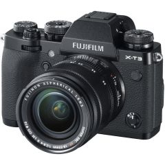 Fujifilm X-T3 black XF18-55mm F2.8-4 R LM OIS kit, Mirrorless Digital Camera Fujifilm X System (Aparat fotografic)
