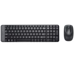 Клавиатура+мышь Logitech MK220 Black Wireless Desktop USB, Keyboard + Mouse, 920-003169 (set fara fir tastatura+mouse/беспроводной комплект клавиатура+мышь)