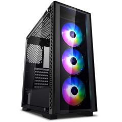 Case Middletower Deepcool MATREXX 50 ADD-RGB 4F ATX Black no PSU, Side & Front panel Tempered glass, 1xUSB3.0/2xUSB2.0/AudioHD x 1/Mic x 1 Pre-installed: Rear: 1x120mm fan; Front: 3x120mm ADD-RGB fans(carcasa/корпус)