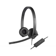 Logitech Headset USB Stereo H570e Black, Headset: 31.5Hz-20kHz, Microphone: 100Hz-18kHz, 2.5m cable, 981-000575 (casti cu microfon/наушники с микрофоном)