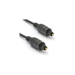 Optical cable 4mm - 2m -  Brackton K-TOS-SKB-0200.B, Toslink-cable, m/m, glass fiber OD 4mm, 1.8m, up to 125 Mbit/s, with dust caps, black