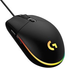 Мышь игровая Logitech Gaming Mouse G203 LIGHTSYNC RGB lighting, 6 Programmable buttons, 200- 8000 dpi, Black, 910-005790 (mouse/мышь)