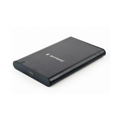 Gembird EE2-U3S-6, USB 3.1 2.5'' enclosure with USB Type-C port, brushed aluminum, Black (carcasa externa pentru HDD/корпус внешний для HDD)