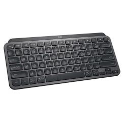 Клавиатура Logitech Wireless MX Keys Mini Minimalis Graphite Illuminated Keyboard, Logitech Unifying 2.4GHz wireless technology, Bluetooth Low Energy, Rechargeable with USB type C, Graphite
