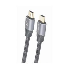Gembird HDMI 2.0 CCBP-HDMI-2M, Premium series 2 m, High speed with Ethernet, Supports 4K UHD resolution at 60Hz, Nylon, Gold plated connectors, Copper AWG30