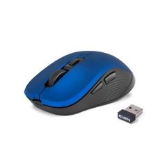 Мышь SVEN RX-560SW Wireless Blue, Optical Mouse, 2.4GHz, Nano Receiver, 800/1200/1600dpi, 5+1(scroll wheel) Silent buttons, Switching DPI modes, Rubber scroll wheel, Blue (mouse/мышь)