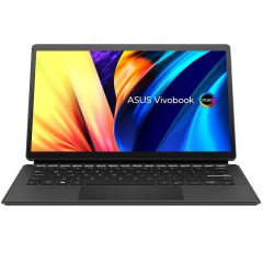 Ноутбук 13.3 ASUS Vivobook 13 Slate T3300KA Black, Intel Pentium Silver N6000 1.1-3.3GHz/8GB DDR4/SSD 256GB/Intel UHD/WiFi 6 802.11ax/BT4.1/2xUSB Type C/Dual Cameras/FP/Illum. Keyb/Stylus/13.3 FHD OLED Touchscreen