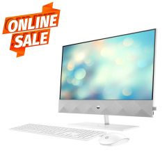 Компьютер моноблок 24 HP Pavilion 24-CA0023UR All-in-One Silver, AMD Ryzen 3 5300U 2.6-3.8GHz/8GB DDR4/SSD 512GB/AMD Radeon Graphics/Webcam/Speakers 2x2.5W/WiFi 6+BT 5/Gigabit LAN/23.8 FHD (1920x1080) IPS Anti-glare/Keyboard & Mouse/Windows 11 Home / 5D24