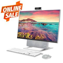 Компьютер моноблок 27 Lenovo AIO YOGA 7 27ACH6 Silver, AMD Ryzen 7 5800H 3.2-4.4GHz/32GB DDR4/SSD 1TB/AMD Radeon RX 6600M 8GB GDDR6/Webcam HD/Speakers 2x5W/WiFi 802.11AX+BT 5.0/Gigabit LAN/27 UHD IPS (3840x2160)/Wireless Keyboard&Mouse/Windows 11 Home 64