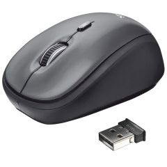 Мышь Trust Yvi Dual Mode Wireless Mouse, Bluetooth/2.4GHz wireless mouse: use your preferred connection method or use both to switch between devices, Black, TR-24208