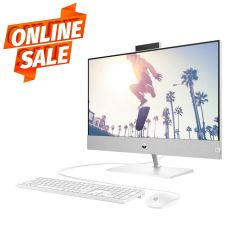 Компьютер моноблок 24 HP Pavilion 24-ca0021ur All-in-One Silver, AMD Ryzen 5 5500U 2.1-4.0GHz/8GB DDR4/SSD 512GB/AMD Radeon Graphics/Webcam/Speakers 2x2.5W/WiFi 6+BT 5/Gigabit LAN/23.8 FHD (1920x1080) IPS Anti-glare/Keyboard & Mouse/FreeDOS / 58K25EA / Al