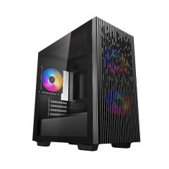 Корпус Case Middletower Deepcool MATREXX 40 3FS Micro-ATX Black no PSU, Side Window, 1xUSB3.0/ 1xUSB2.0/ Audio Pre-installed: 3x120mm tri-color fan