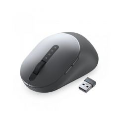 Dell Multi-Device Wireless Mouse - MS5320W, Titan grey, Wireless - 2.4 GHz, Bluetooth 5.0, Optical, 1600 dpi, 1 x AA Battery, 3 years Advanced Exchang