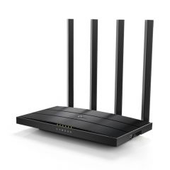 TP-LINK Archer C6U AC1200 Dual-Band Wi-Fi Router SPEED: 300 Mbps at 2.4 GHz + 867 Mbps at 5 GHz SPEC: 4? Antennas, 1? Gigabit WAN Port + 4? Gigabit