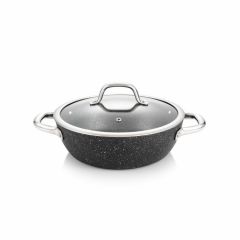 780352 Tigaie adinca cu capac President Stone, 24 cm