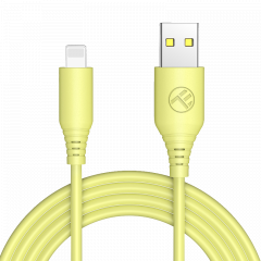 Cable silicone Tellur USB to Lightning, 3A, 1m, yellow