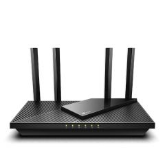 TP-LINK Archer AX55, AX3000 Dual-Band Wi-Fi 6 Router, SPEED: 574 Mbps at 2.4 GHz + 2402 Mbps at 5 GHz, SPEC: 4× Antennas, 1× Gigabit WAN Port + 4× Gig