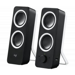 Speakers 2.0  Logitech Z200  5W (2 x 2.5W), 3.5mm input x 2, Headphone jack, Black