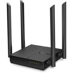 TP-LINK Archer C64, AC1200 Dual-Band Wi-Fi Router, SPEED: 400 Mbps at 2.4 GHz + 867 Mbps at 5 GHz, SPEC: 4× Antennas, 1× Gigabit WAN Port + 4× Gigabit