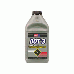 Тормозная жидкость DOT-3 UNiX, 455 гр