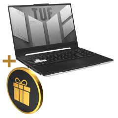 Ноутбук ASUS TUF Dash F15 FX517ZM Moonlight White, 15.6 Display/ Intel i5-12450H 3.3-4.4GHz/16GB DDR5/M.2 NVMe 512GB SSD/GeForce RTX3060 6GB GDDR6/WiFi 6 802.11ax/BT5.1/USB Type C/HDMI/Backlit Keyb/15.6 FHD IPS LED-backlit 144Hz (1920x1080)/NoOS/Gaming FX