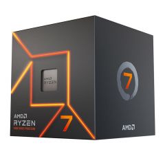 Процессор CPU AMD Ryzen 7 7700 8-Core, 16 Threads, 3.8-5.3GHz, Unlocked, AMD Radeon Graphics, 8MB L2 Cache, 32MB L3 Cache, AM5, Wraith Prism Cooler, BOX (100-100000592BOX)