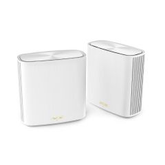 Беспроводной WiFi роутер ASUS ZenWiFi XD6 WiFi System (XD6 2 Pack), White, WiFi 6 802.11ax Mesh System, Wireless-AX5400 574 Mbps+4804, Dual Band 2.4GHz/5GHz for up to super-fast 5.4Gbps, WAN:1xRJ45 LAN: 3xRJ45 10/100/1000 (router wireless WiFi/беспроводно