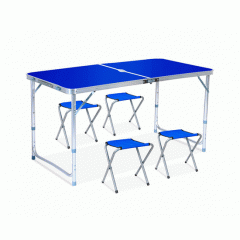 Набор для пикника алюминиевый (стол+4 стула) NC-18-TB002