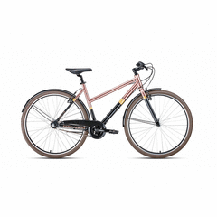 Городской велосипед FORWARD CORSICA 28 (28" 3 ск. рост 500 мм) 2019-2020, черный/коричневый