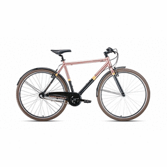 Городской велосипед FORWARD ROCKFORD 28 (28" 3 ск. рост 540 мм) 2019-2020,черный/коричневый