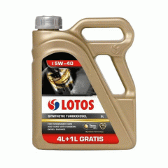 Масла европейского качества LOTOS Synthetic Turbodiesel SAE 5W40 4+1 5L