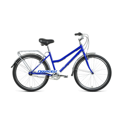Городской велосипед FORWARD BARCELONA 26 3.0 (26" 3 ск. Рост 17") 2020-2021, синий/серебристый