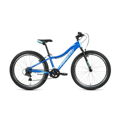 Городской велосипед FORWARD JADE 24 1.0 (24" 7 ск. Рост 12") 2020-2021, синий/бирюзовый