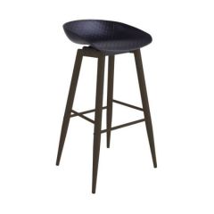 Scaun bar HECTOR~Black+Black leg