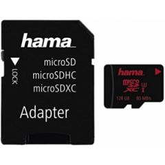 Hama 128GB MicroSD Card + SD Adapter
