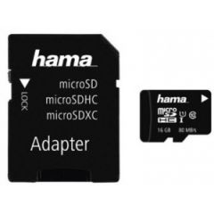 Hama 16GB MicroSD Card + SD Adapter