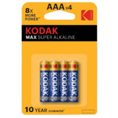Kodak Alkaline Micro AAA 4 pack